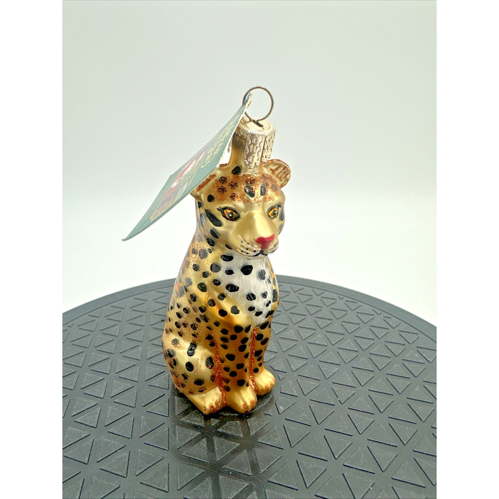 Old World Christmas Glass Leopard Old World Christmas Ornament 4"